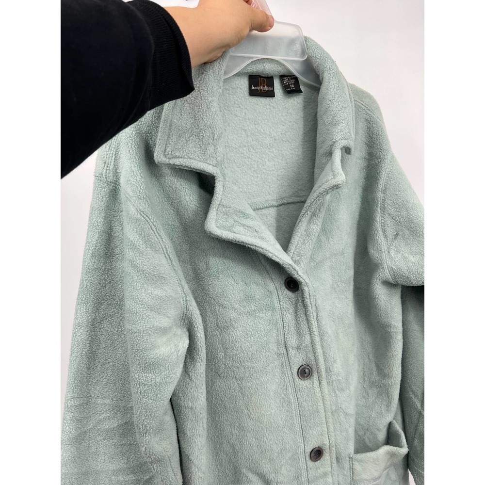 Jenny Buchanan Botton Up Fleece Jacket Women's Size M - Picture 4 of 4